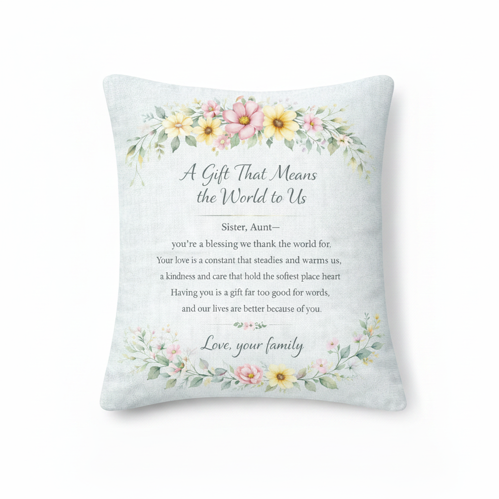 Floral Embrace Pillow Style 2