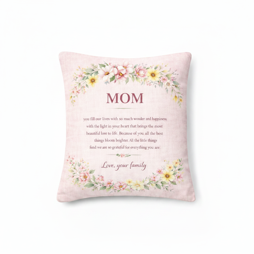 Forever Grandma or Mom Pillow Style 1