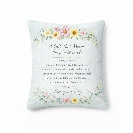 Floral Embrace Pillow Style 2